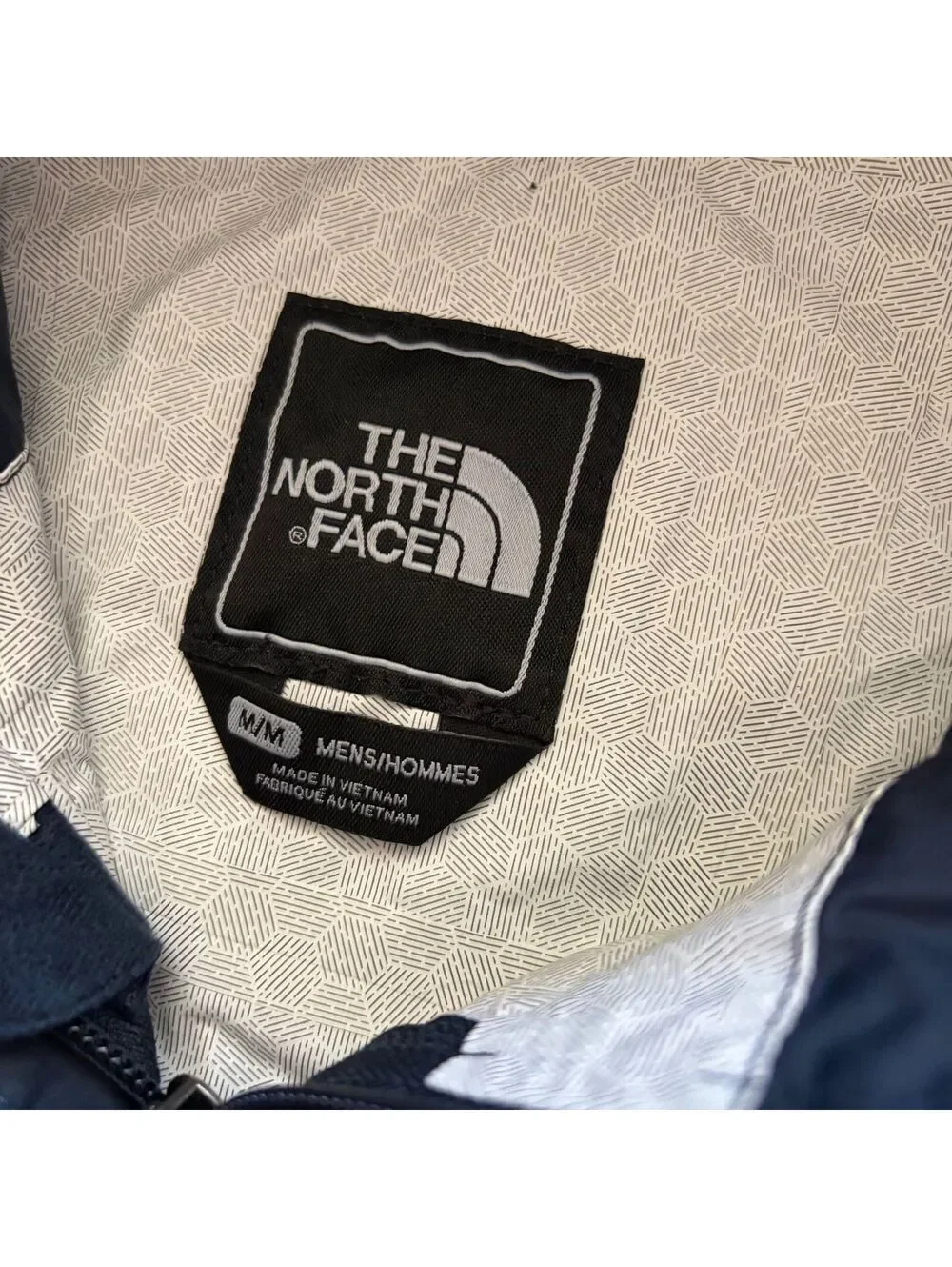 North Face Venture Hooded Rain Jacket Waterproof Urban Navy Men Size Medium NWT